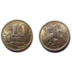 Монета 10 копеек 2010 год СП Россия