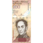 Банкнота (бона) 100 боливаров 2012 год Венесуэла UNC